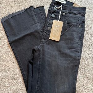 Madewell Women's button fly Cali Demi Boot 25, NWT